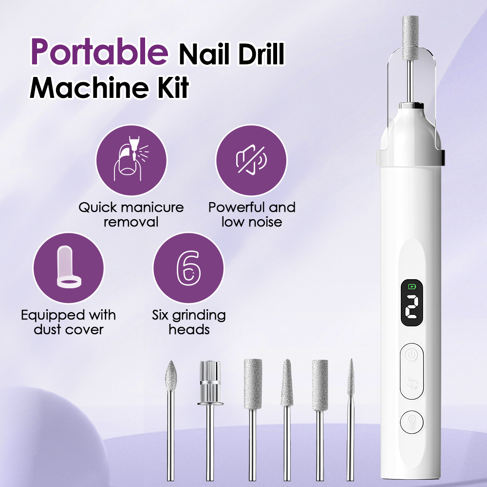 Power Tools Review - Cordless Electric Nail Drill with UV