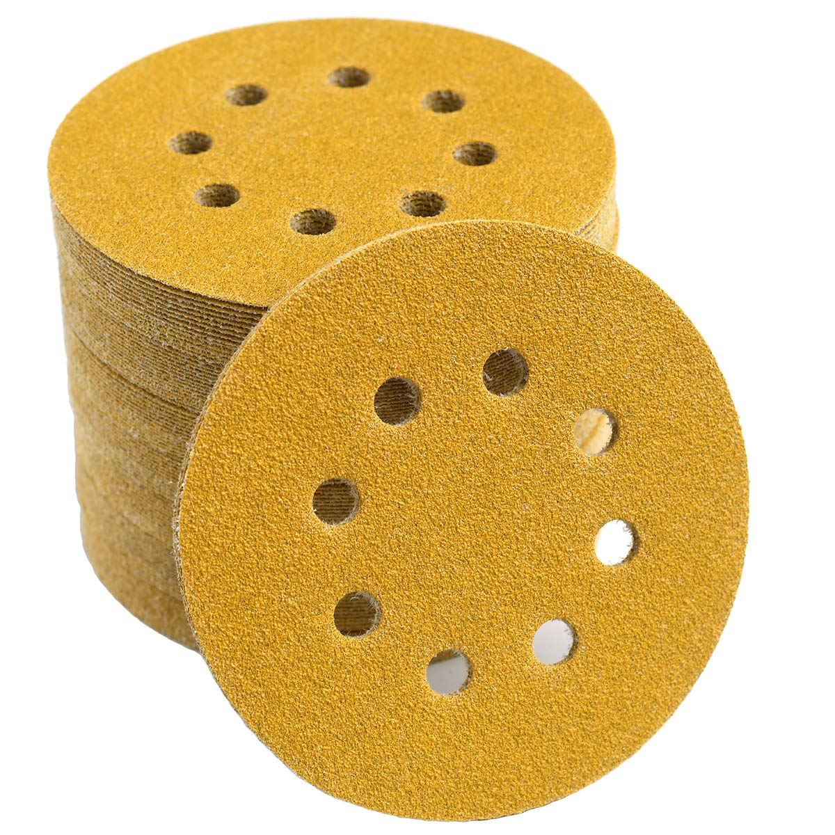 Random Orbital Sander - 5 Inch 80 Grit Hook and