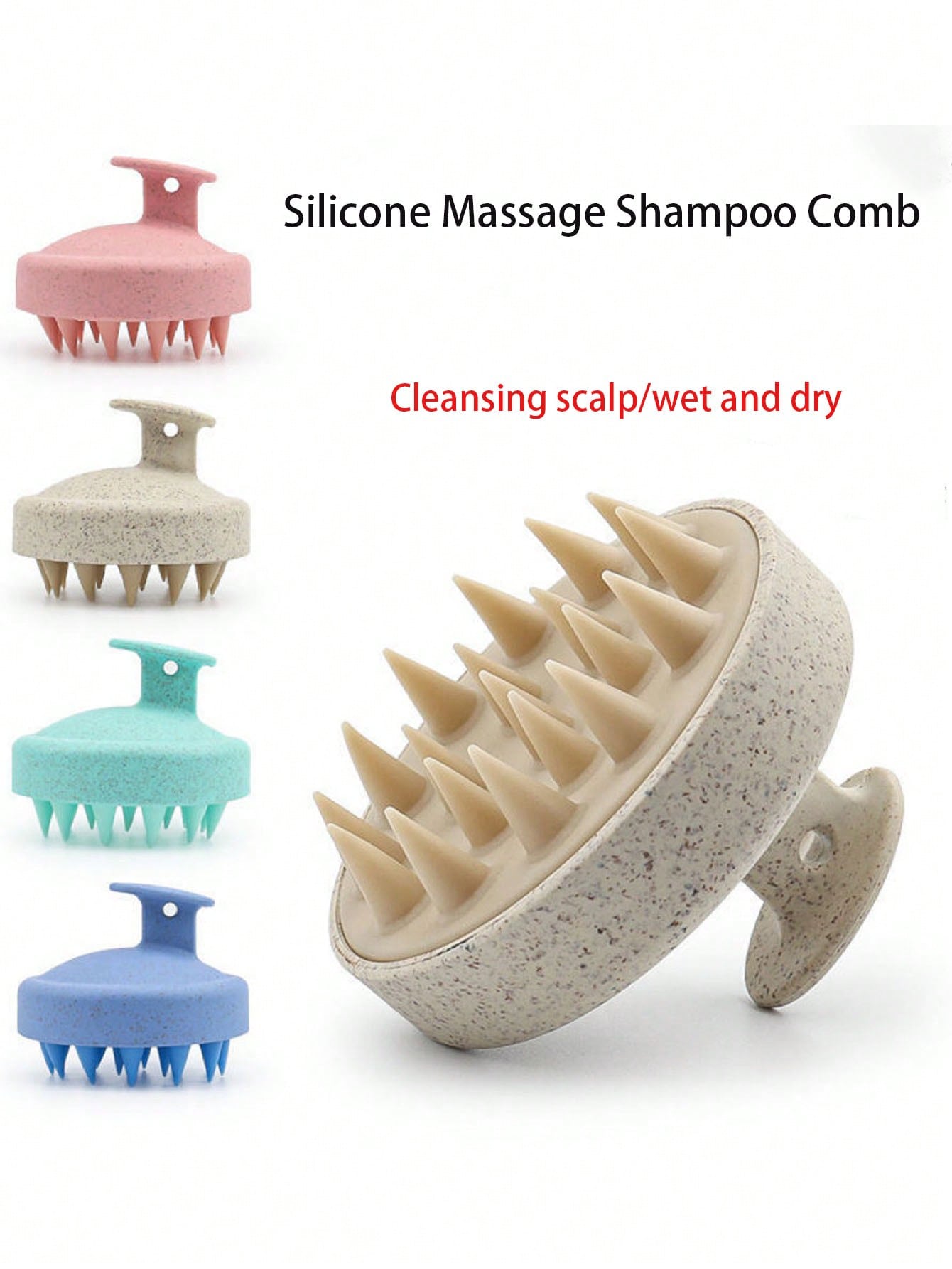 Power Tools Manual - 1PC Silicone Shampoo Brush Head for