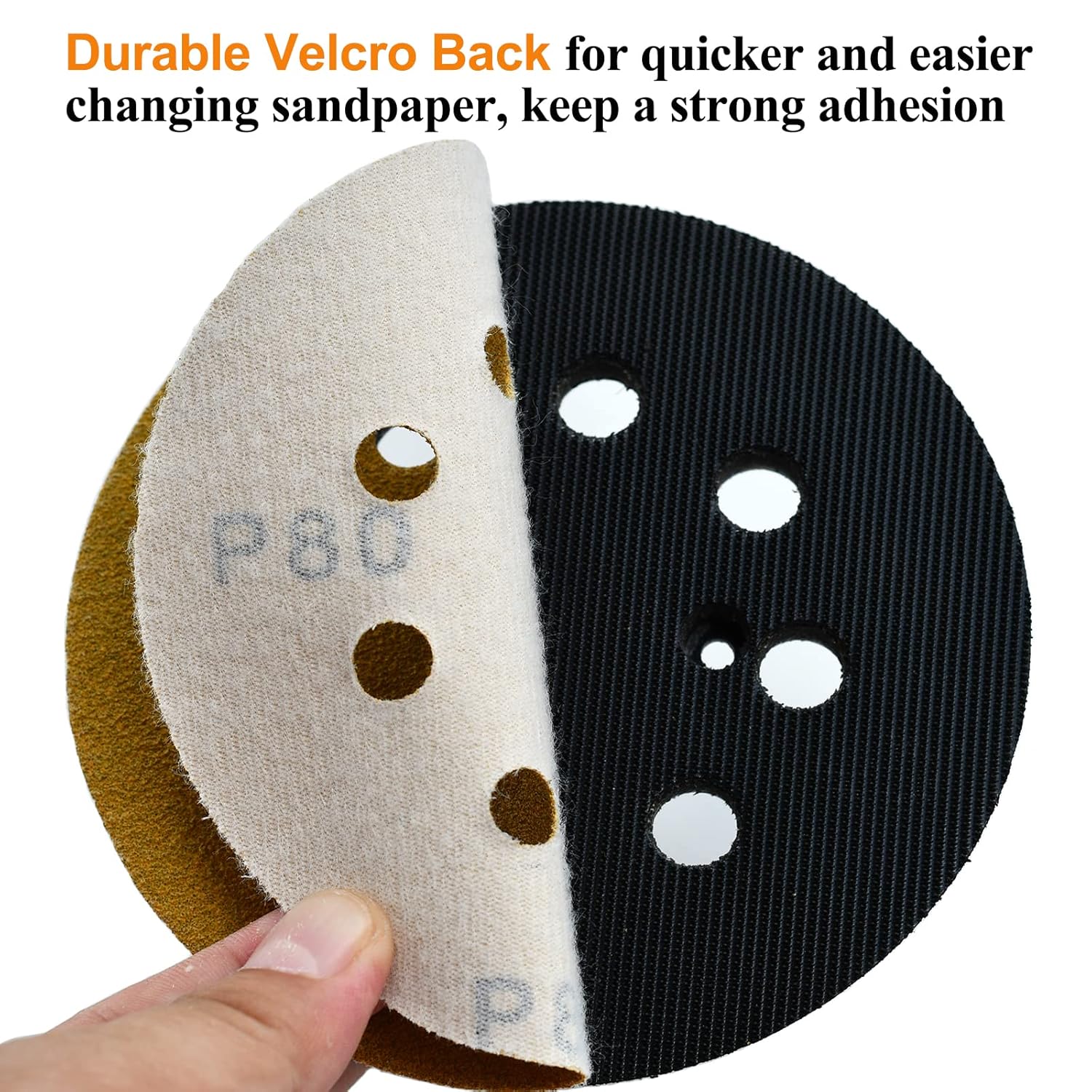 5 Inch 80 Grit Hook and Loop S - Random Orbital Sander recension och pris