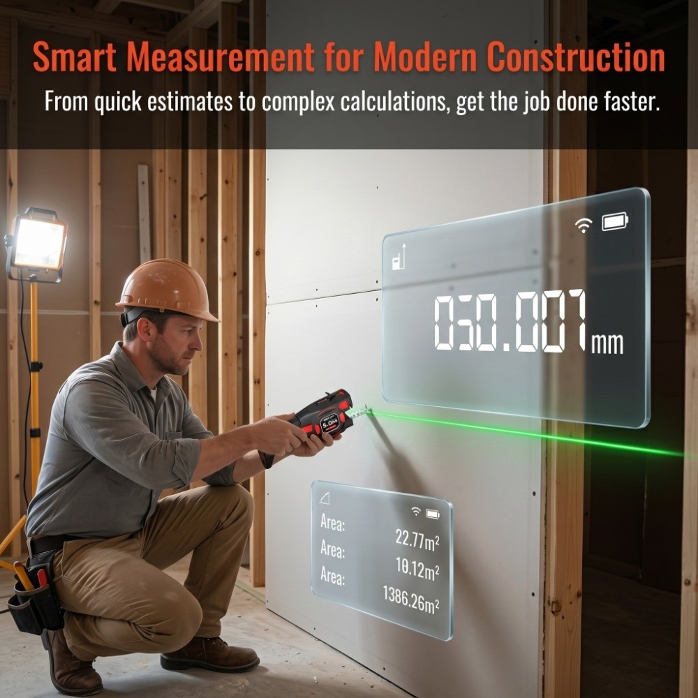 3-in-1 Laser Tape Measure Retr - Power Tools Plumbing recension och pris