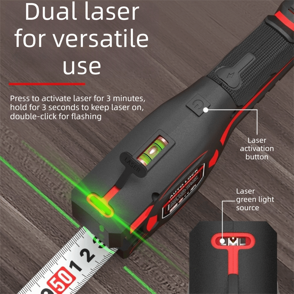 3-in-1 Laser Tape Measure Retr - Power Tools Plumbing recension och pris
