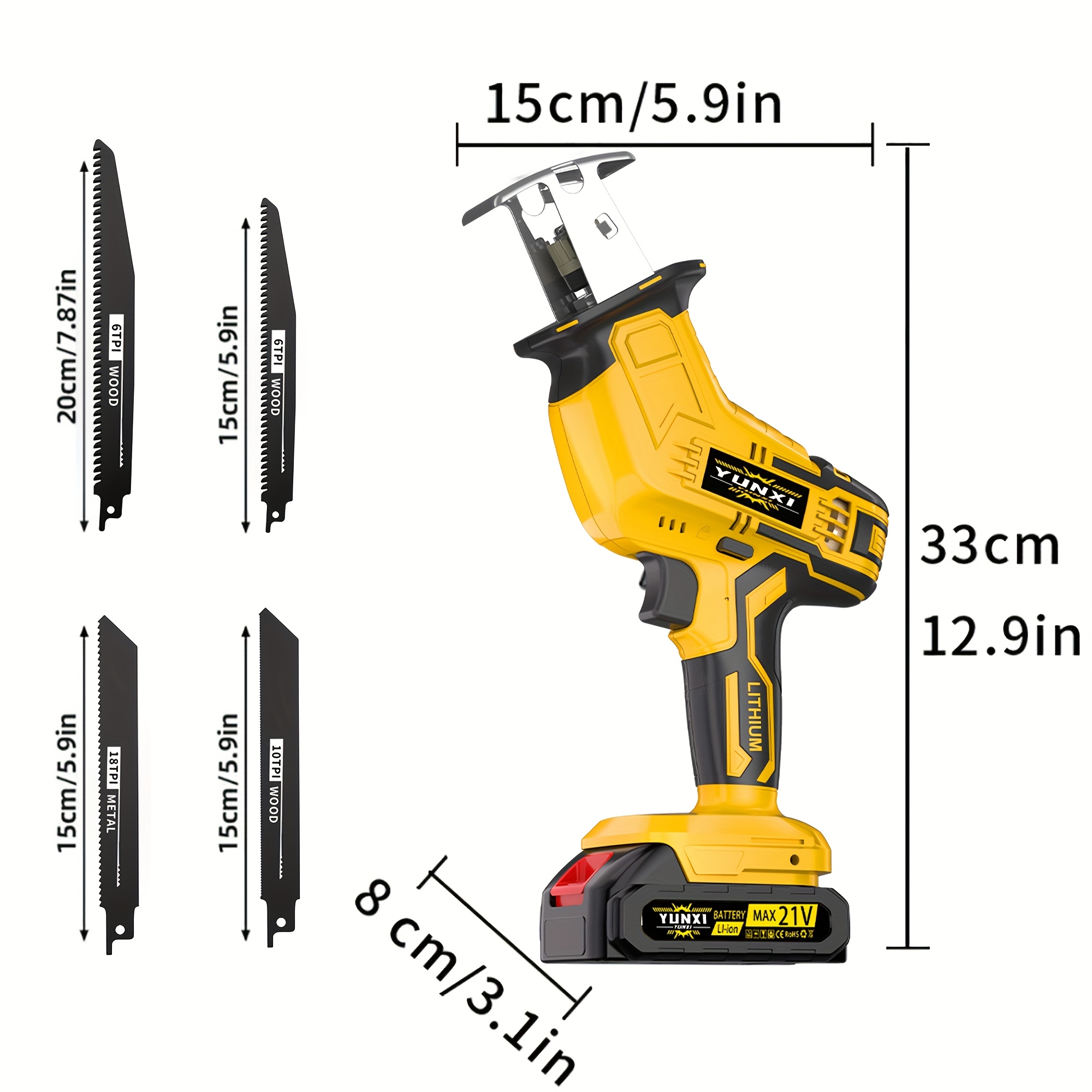 Newly Upgraded Electric Recipr - Power Tools Use recension och pris