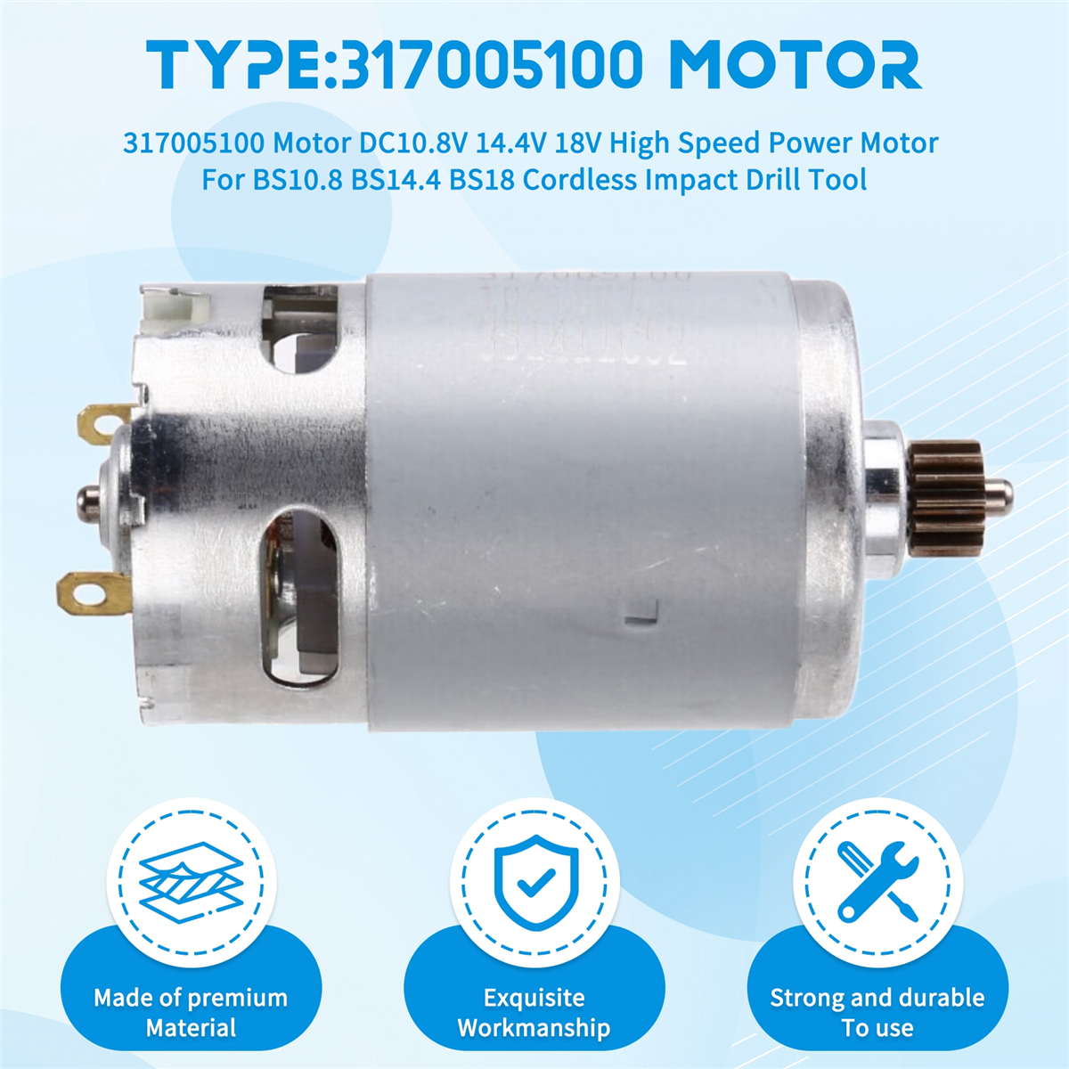 A002 317005100 Motor DC10.8V 1 - Power Tools Impact recension och pris