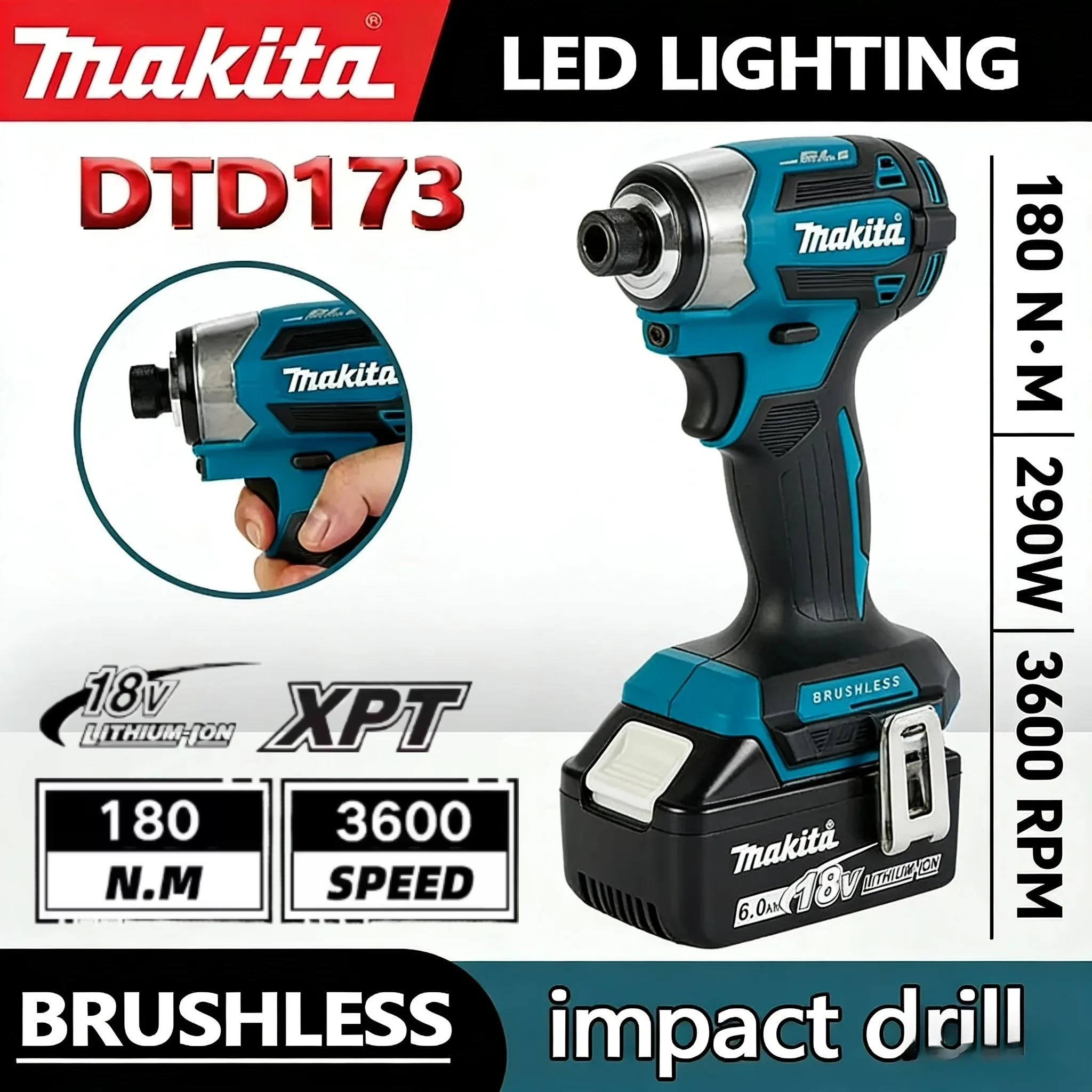 Makita DTD173 Brushless Impact - Power Tools Impact recension och pris