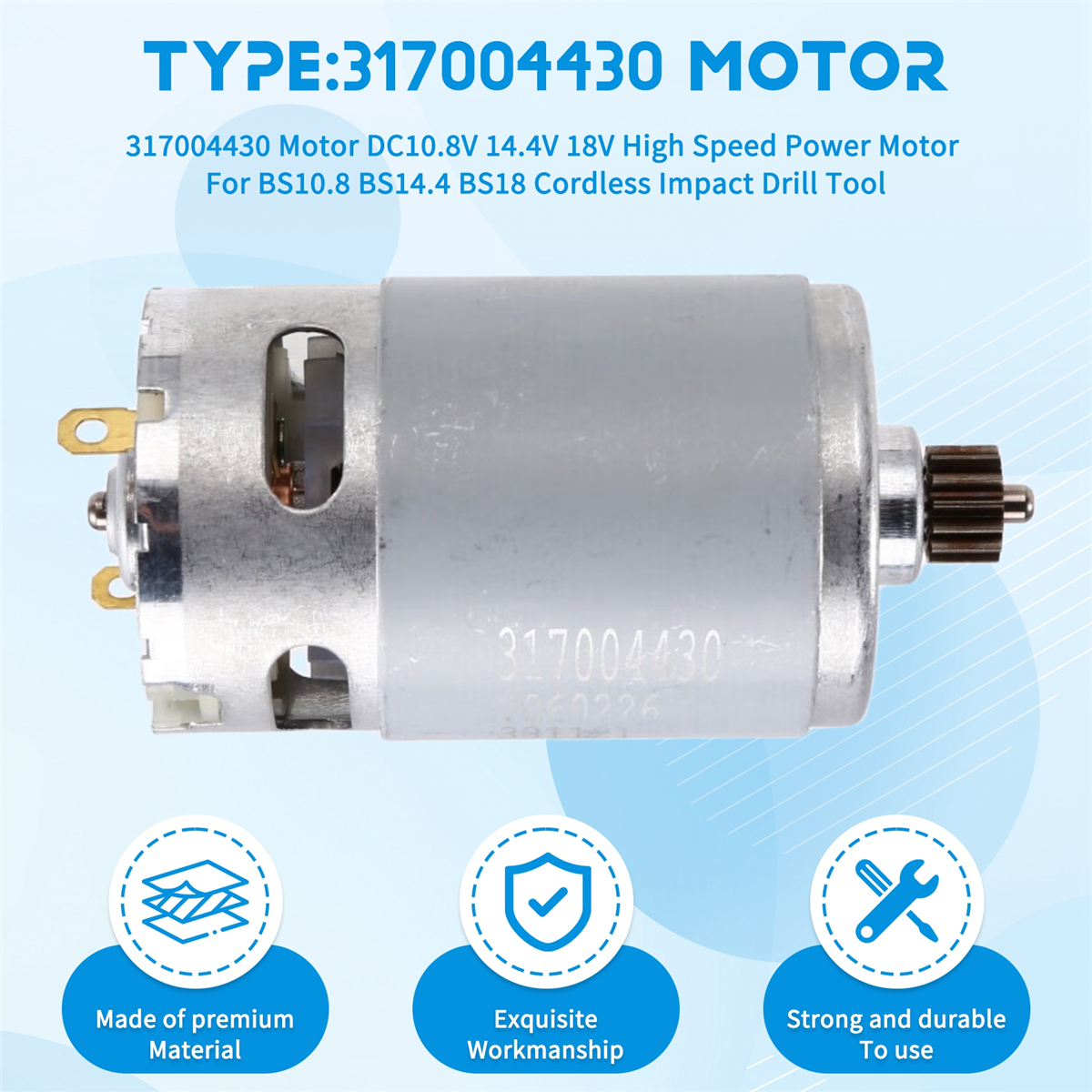A002 317004430 Motor DC10.8V 1 - Power Tools Impact recension och pris