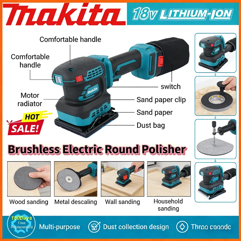 Makita Cordless Random Orbit S - Random Orbital Sander recension och pris