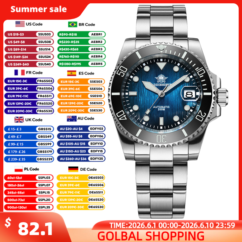 ADDIESDIVE Men's Automatic Wat - Power Tools Top Brands recension och pris