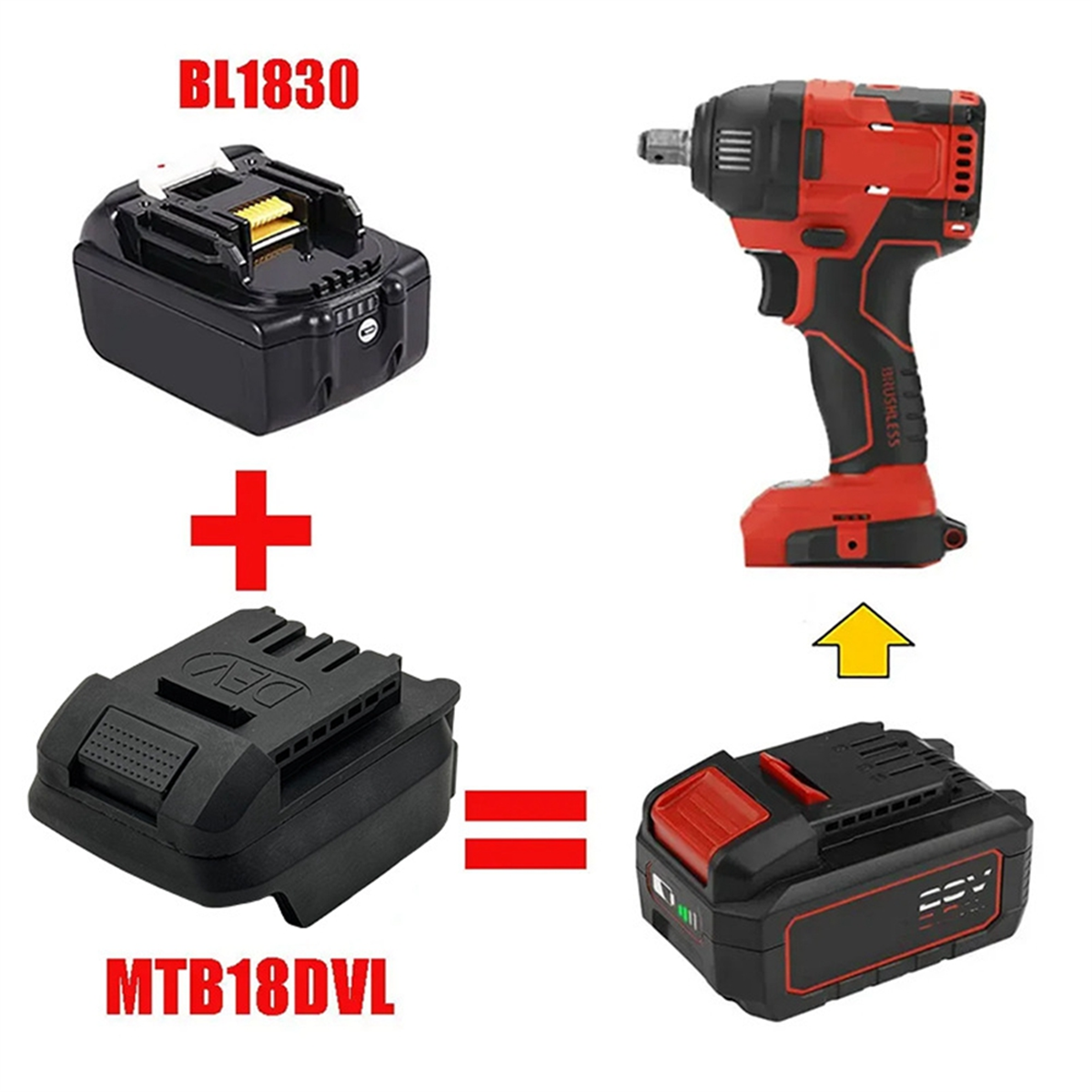 A002 MTB18DVL Adapter Converte - Power Tools Use recension och pris