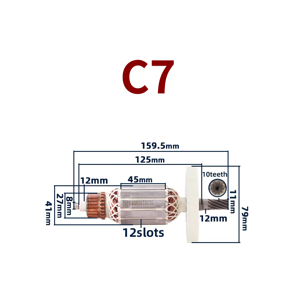 AC220-240V 10 teeth Rotor Stat - Power Tools Hitachi recension och pris